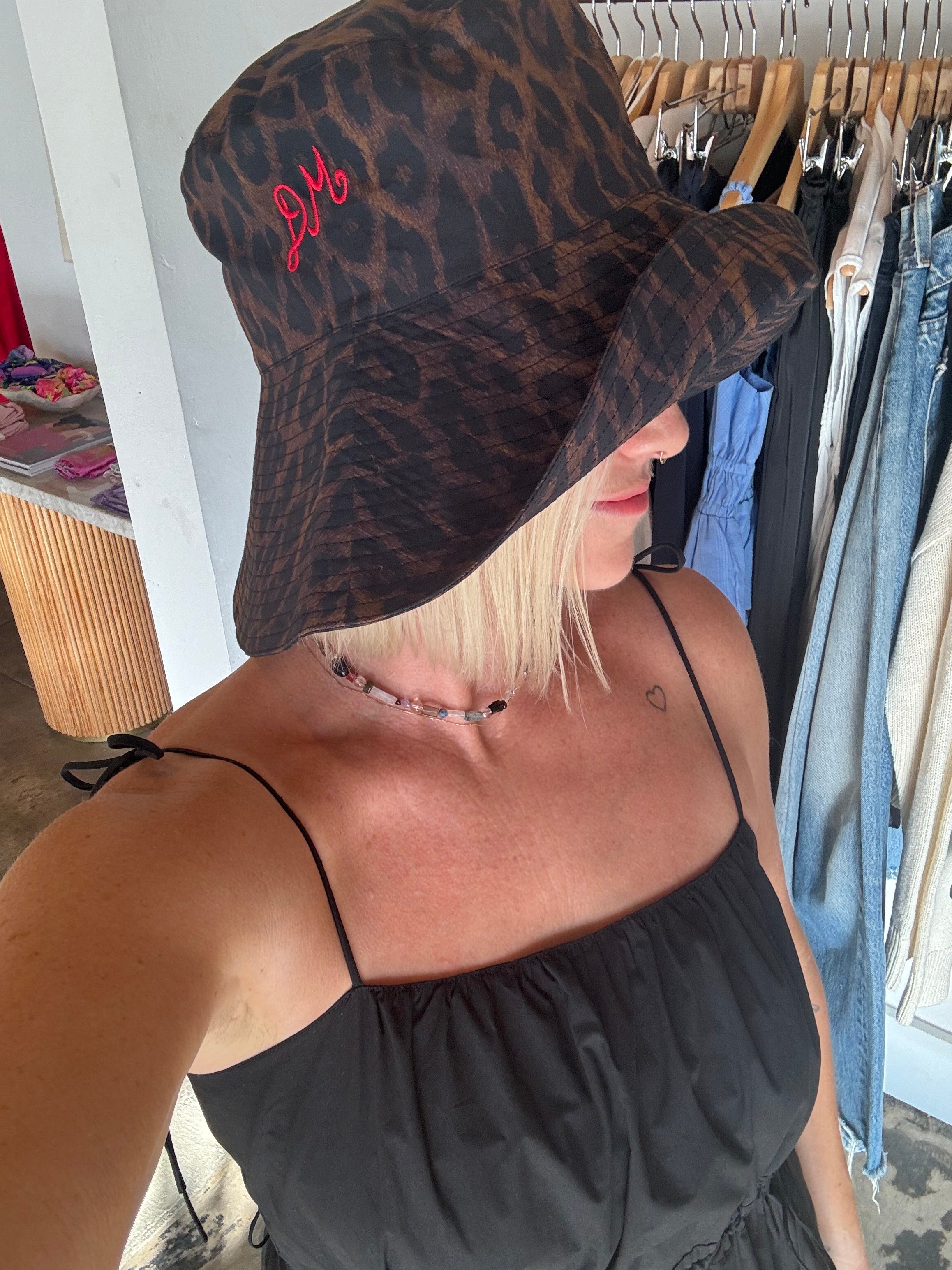 Dark Leopard Sunhat