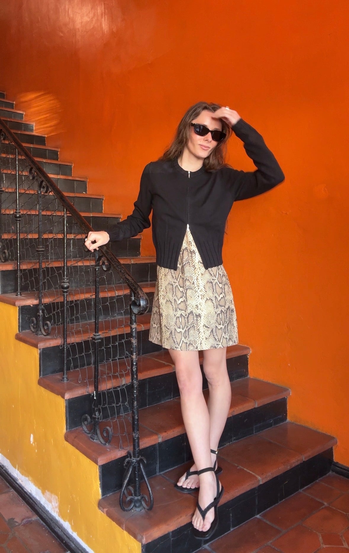 Snakeskin Nettle Mini Dress