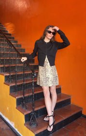 Snakeskin Nettle Mini Dress