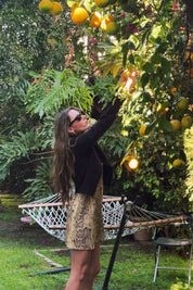 Snakeskin Nettle Mini Dress