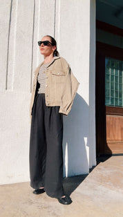 Black Cambria Pant