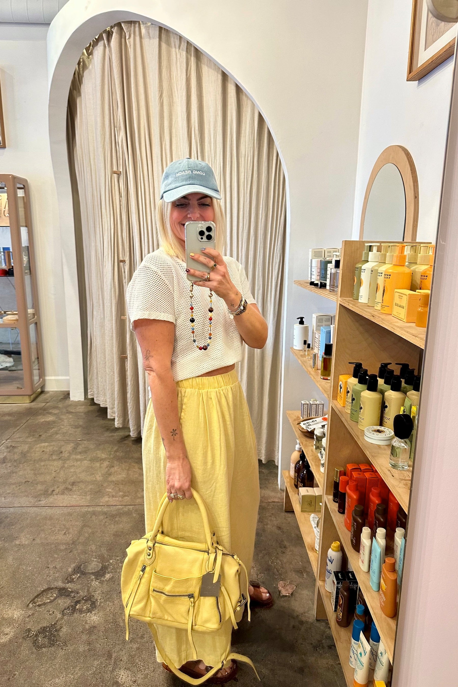 Sunbleached Yellow Cambria Pant