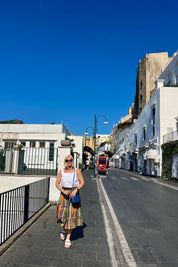 Orange Ivy Crop Pull-On Cullotte