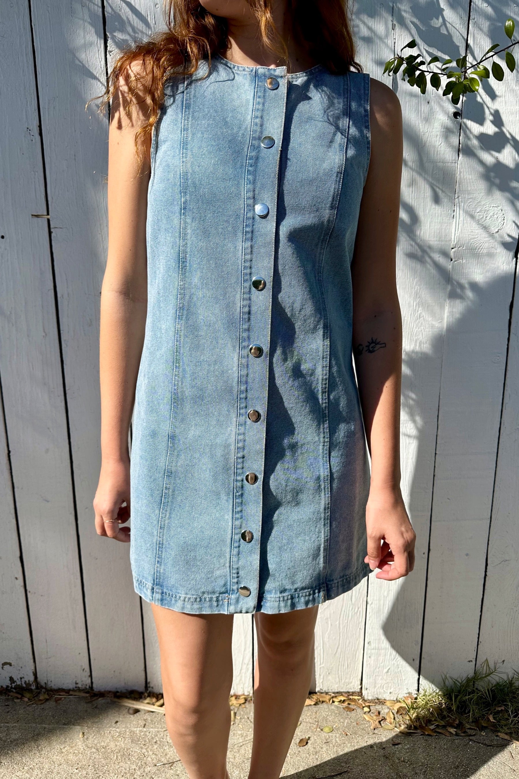 Denim Shelly Mini Dress L