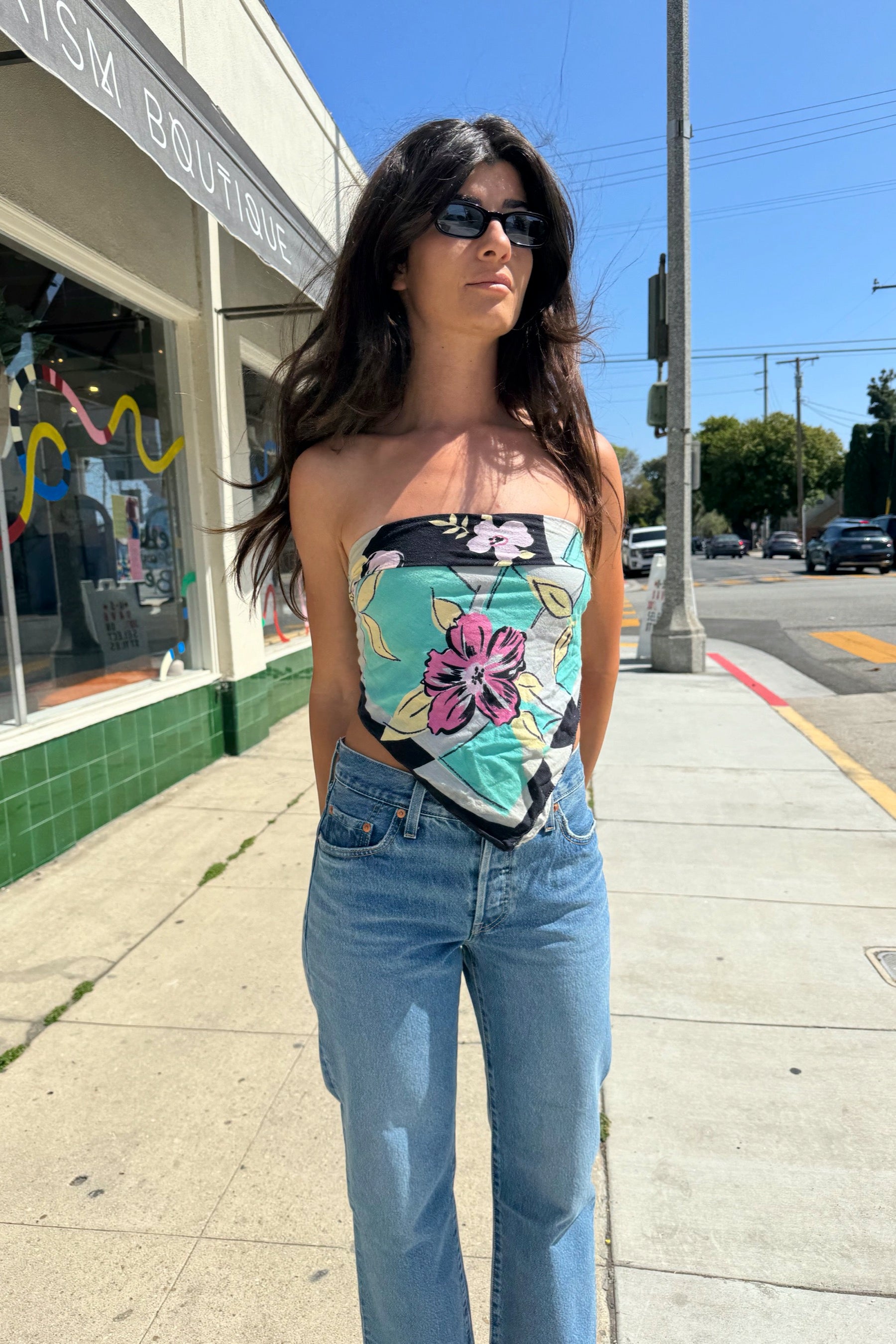 Martine Tropical Floral Scarf