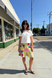 Vintage Quilt Short