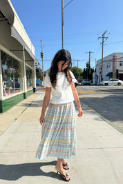 Chaus Pastel Pleated Skirt
