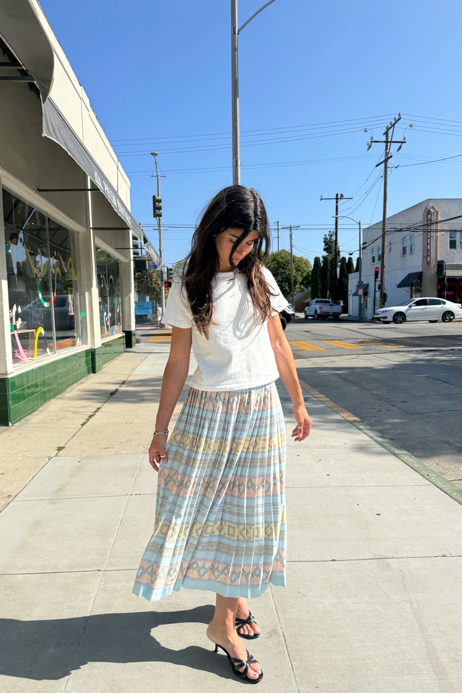 Chaus Pastel Pleated Skirt