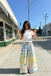 Vintage Quilt Palazzo Pant