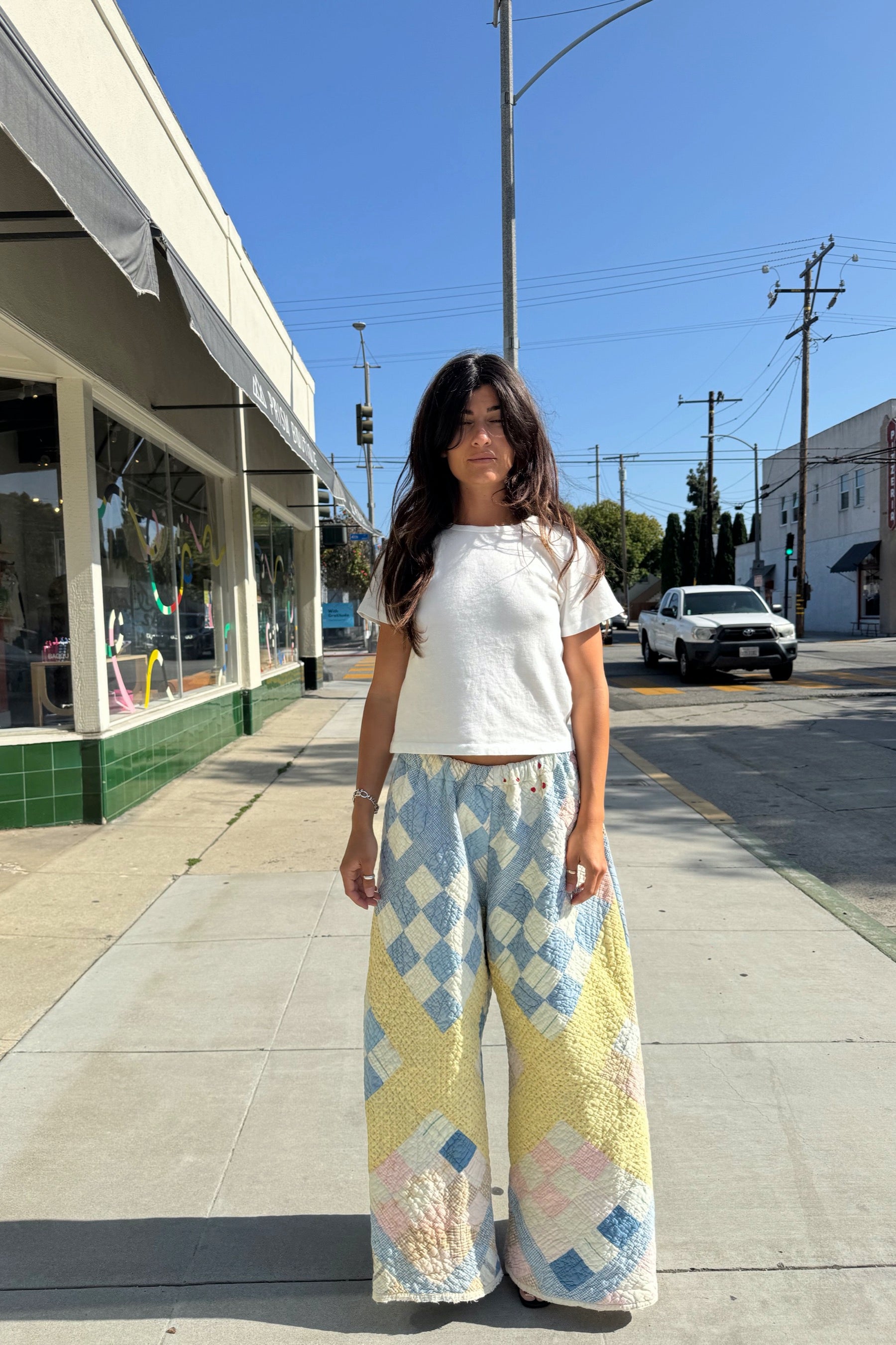 Vintage Quilt Palazzo Pant