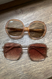 Peach Oversized Sunglasses