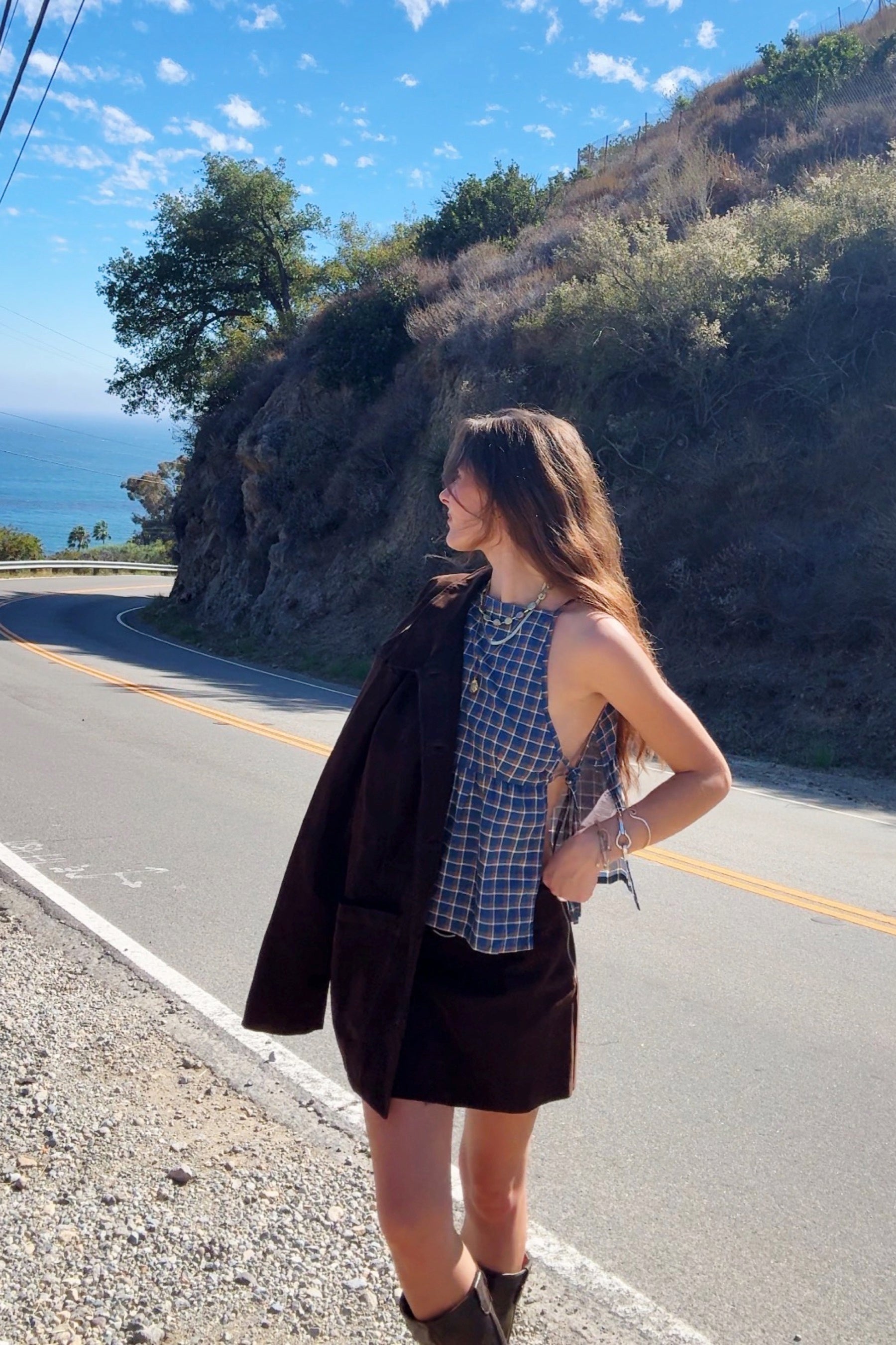 Brown Vegan Leather Set