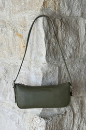 Loden Recycled Leather Pochette