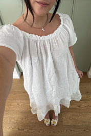 White Florence Dress