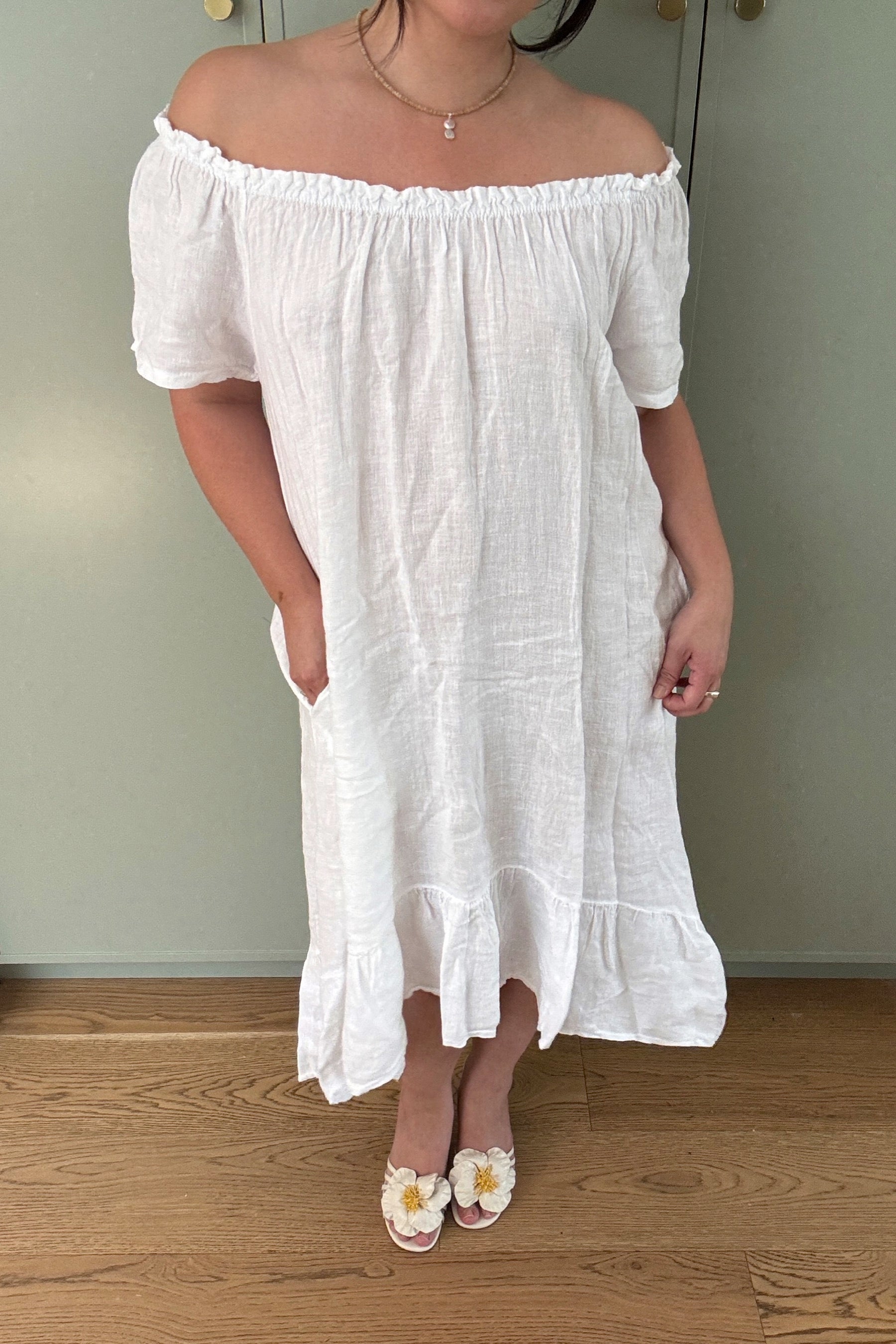 White Florence Dress
