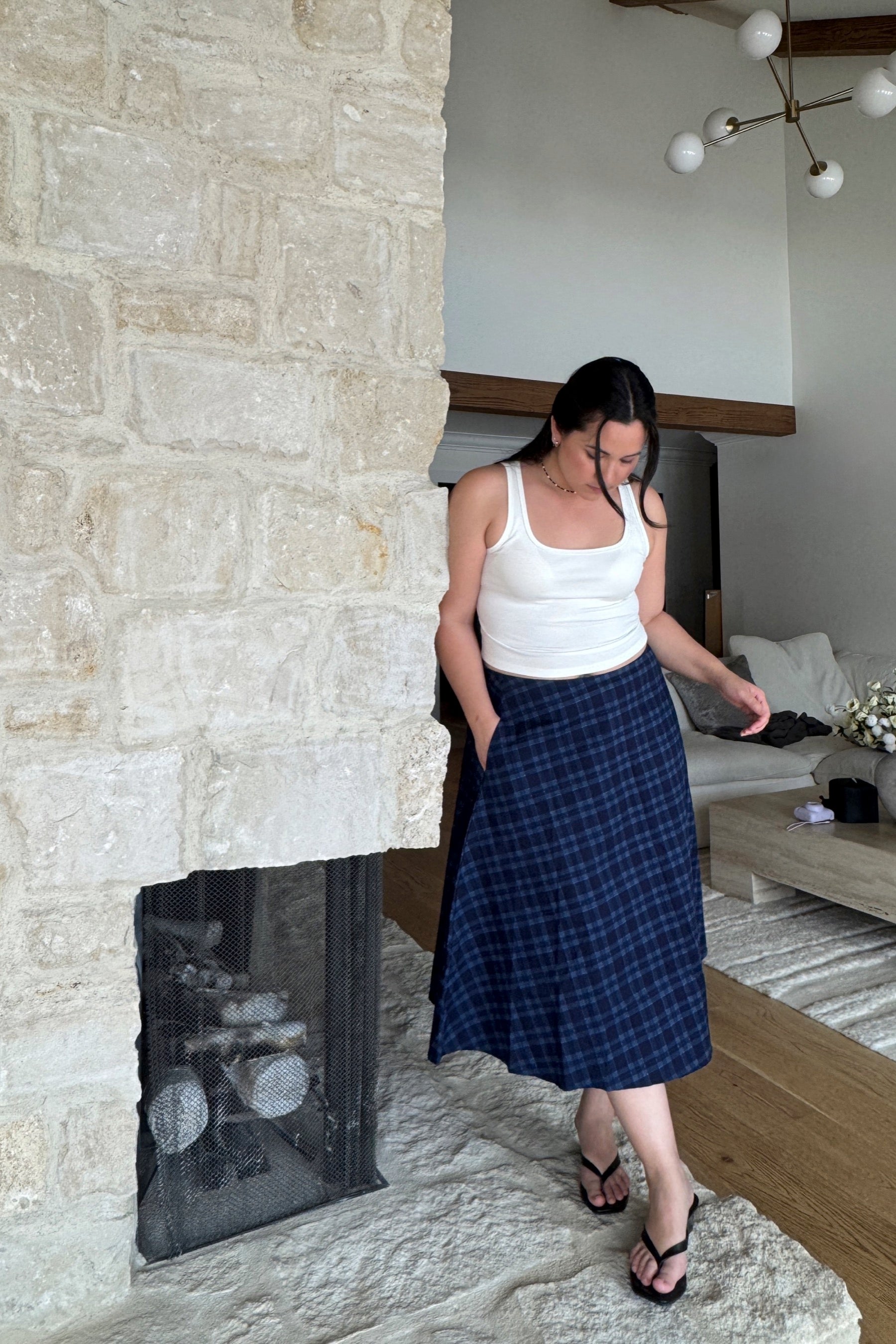 Midnight Check Takara Skirt – Prism Boutique