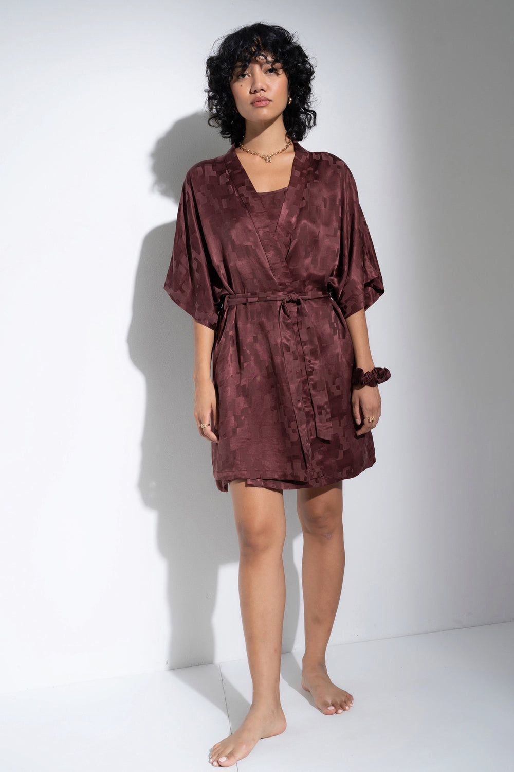 The Short Robe - Brown