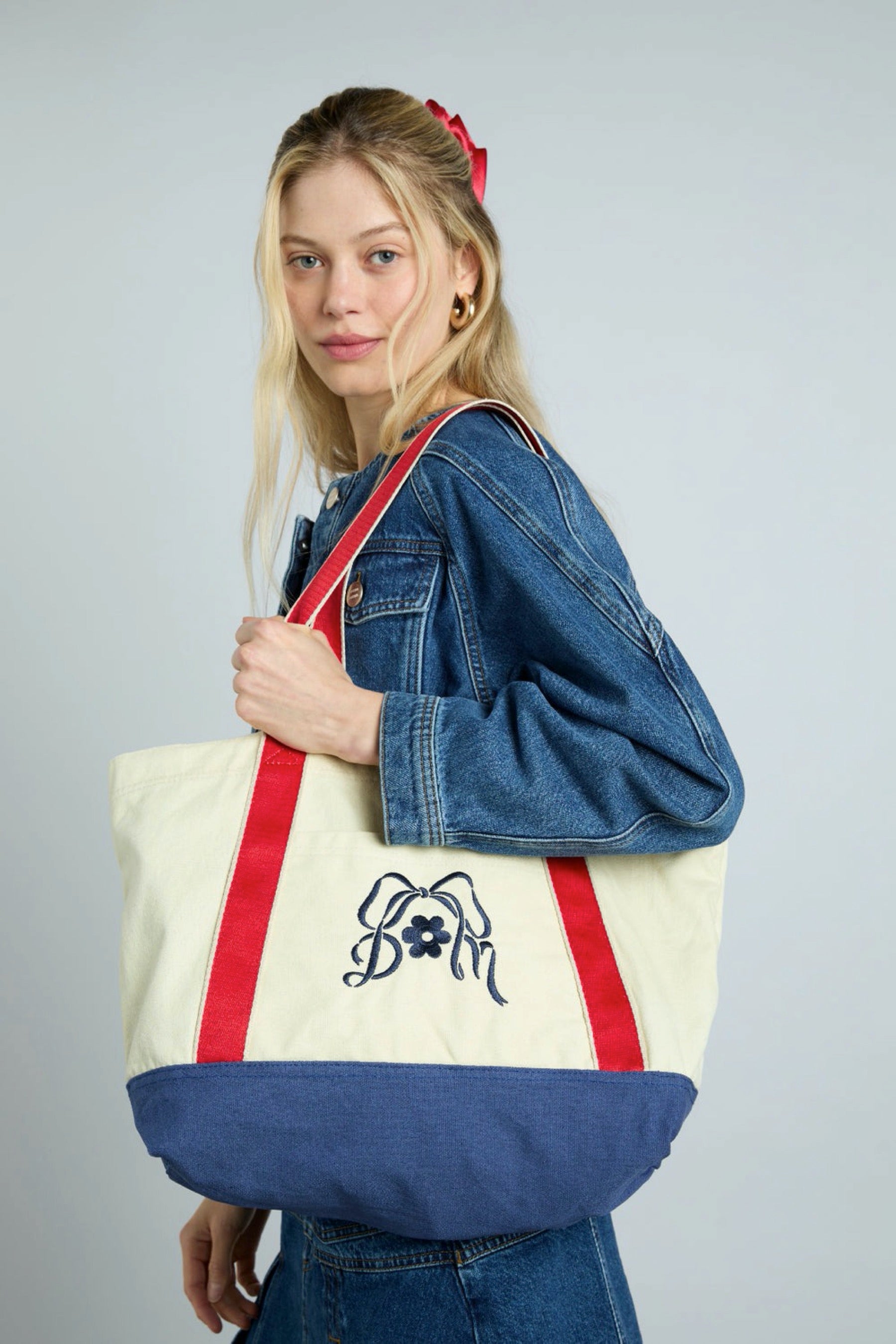 Canvas Embroidered Tote