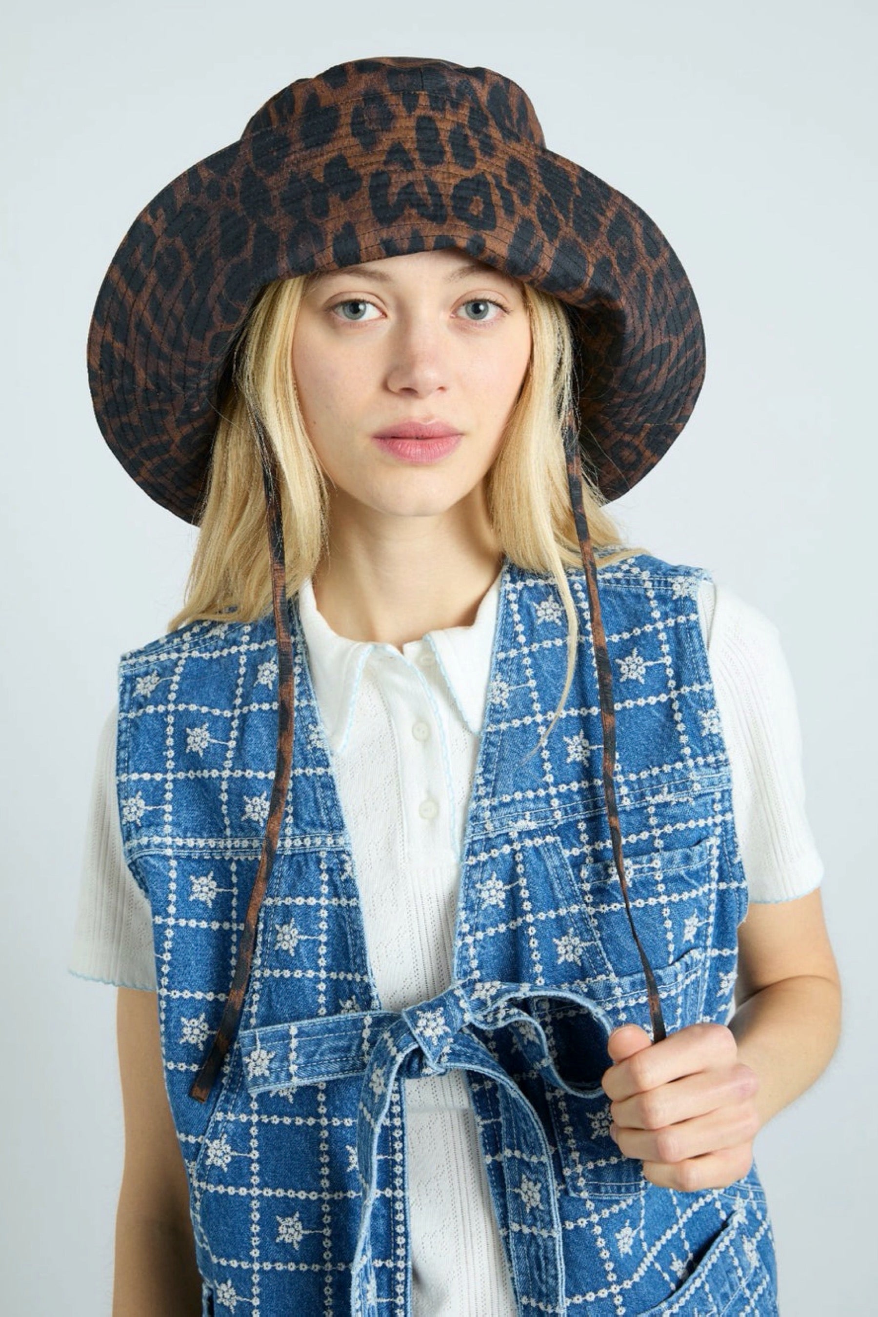 Dark Leopard Sunhat