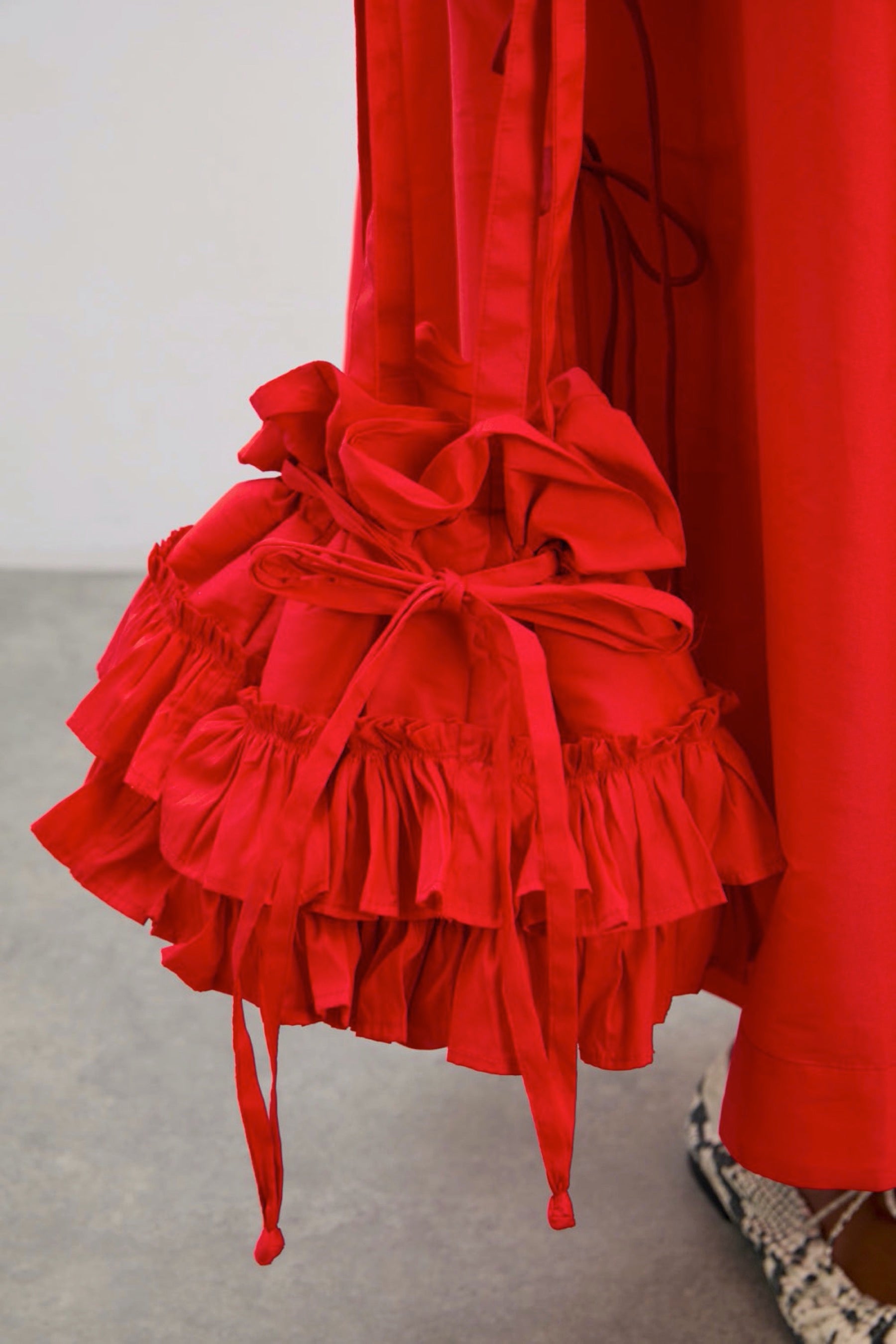 Hot Coral Sita Pouch Bag
