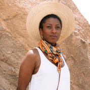 Copper Dolomite Silk Scarf