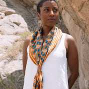 Copper Dolomite Silk Scarf