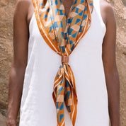 Copper Dolomite Silk Scarf