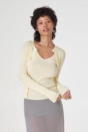 obviously lovely v-neck lightweight cardigan | butter