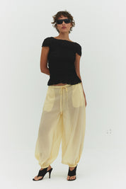 Black Ruched Ross Sleeveless Top