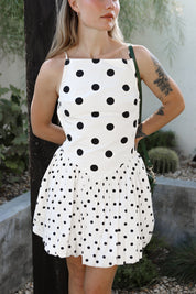 Polka Dot Misty Mini Dresss