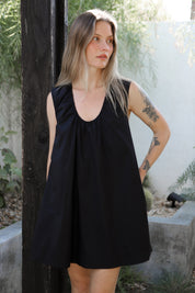 Black Delia Swing Dress