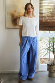 Slate Blue Parachute Pant