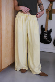 Sunbleached Yellow Cambria Pant