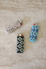 Mint Chip Beaded Lighter Cover
