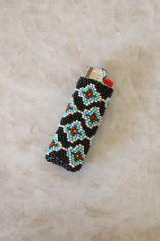 Mint Chip Beaded Lighter Cover