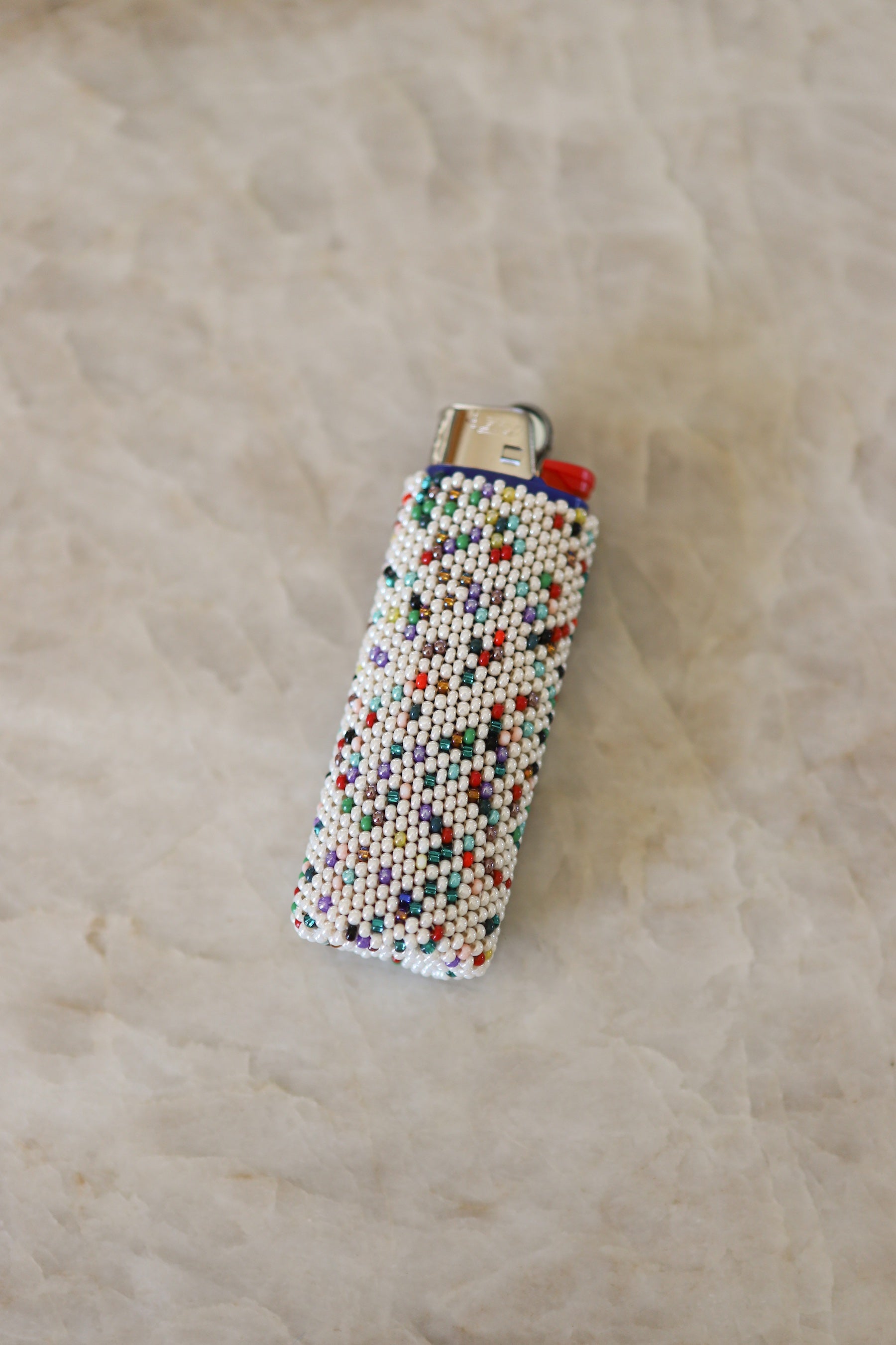 Popper Beaded Lighter Cover