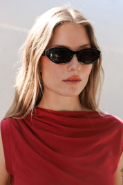 Black Backstage Sunglasses