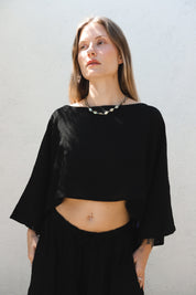 Black Asana Top