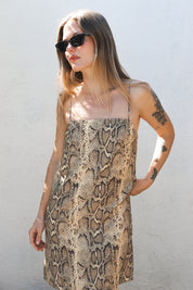 Snakeskin Nettle Mini Dress