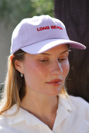 X Prism Lilac + Red Long Beach Hat