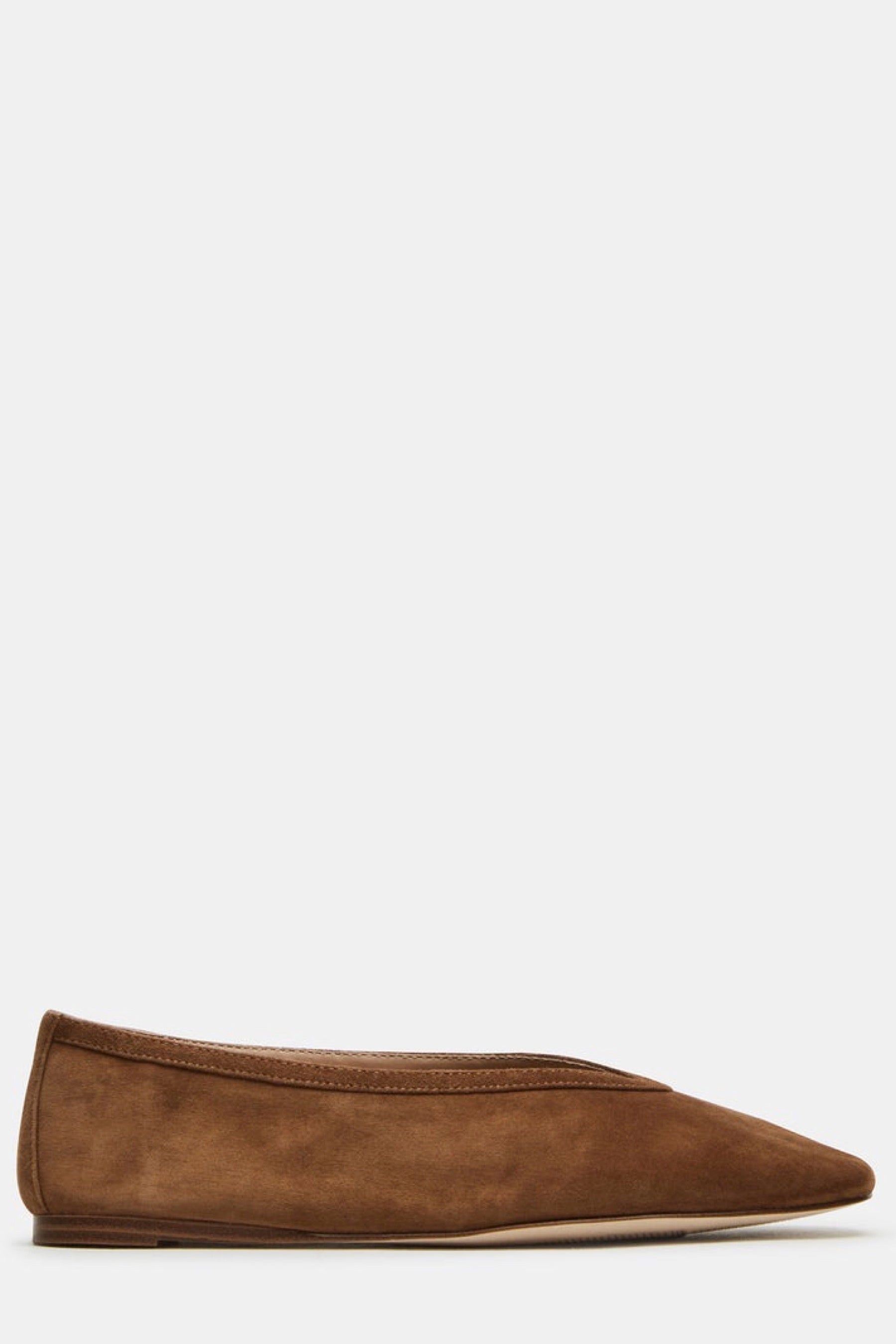 Chestnut Suede Leni Flat