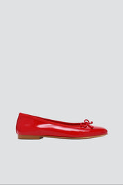 Red Patent Leather Selma Flat