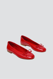 Red Patent Leather Selma Flat
