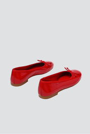 Red Patent Leather Selma Flat