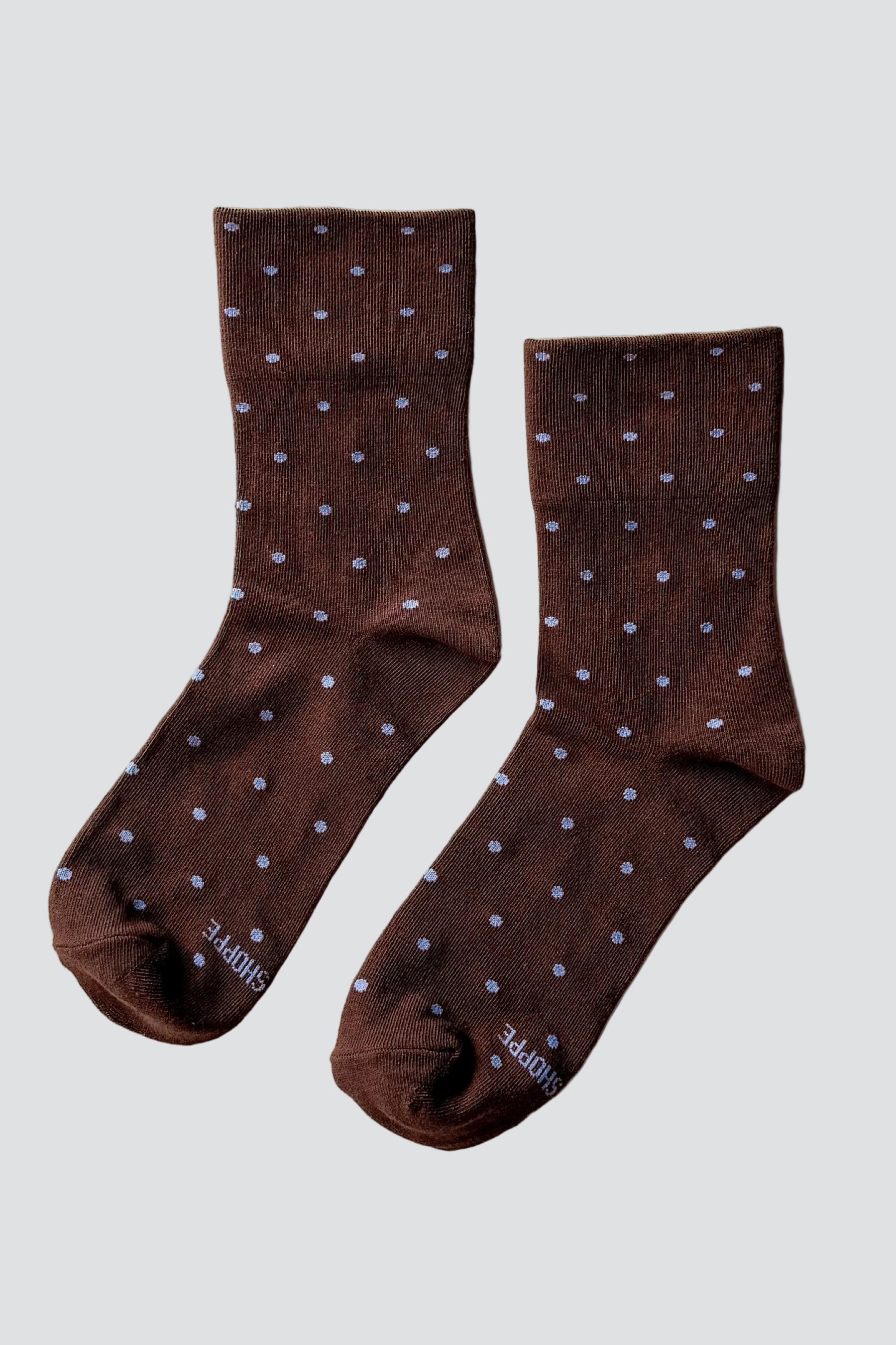 Cocao Polka Dot Sneaker Socks