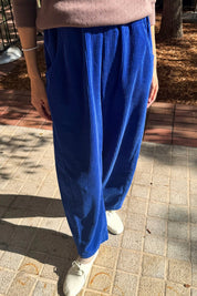 Cobalt Corduroy Arc Pant