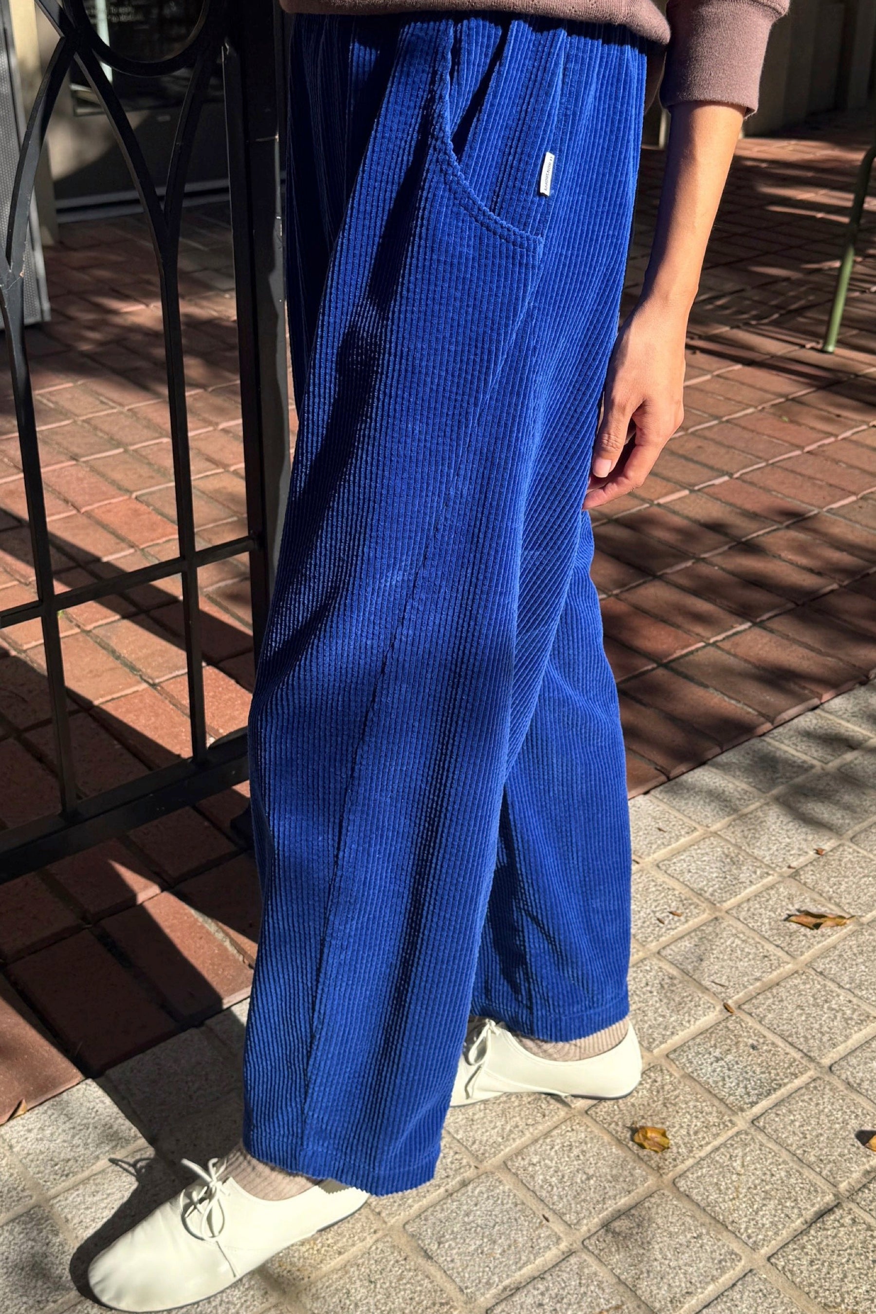 Cobalt Corduroy Arc Pant