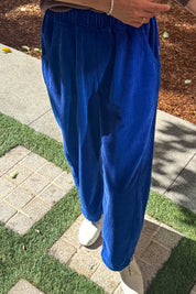 Cobalt Corduroy Arc Pant
