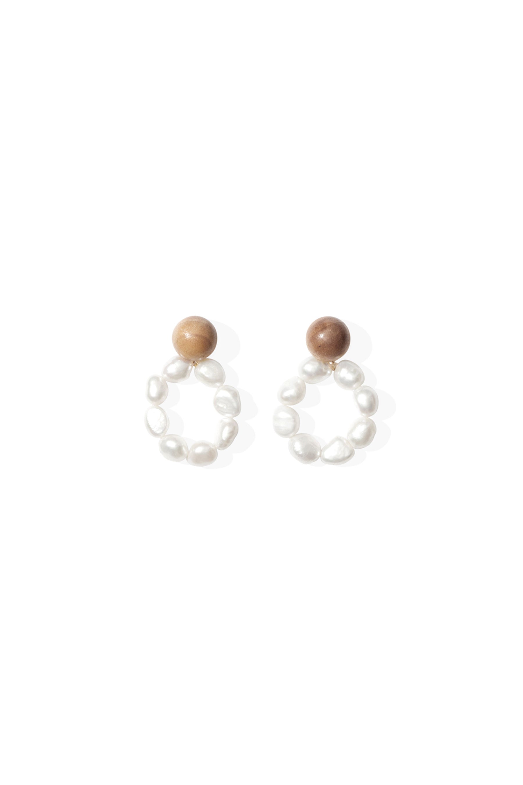 Pearl Moon Earrings