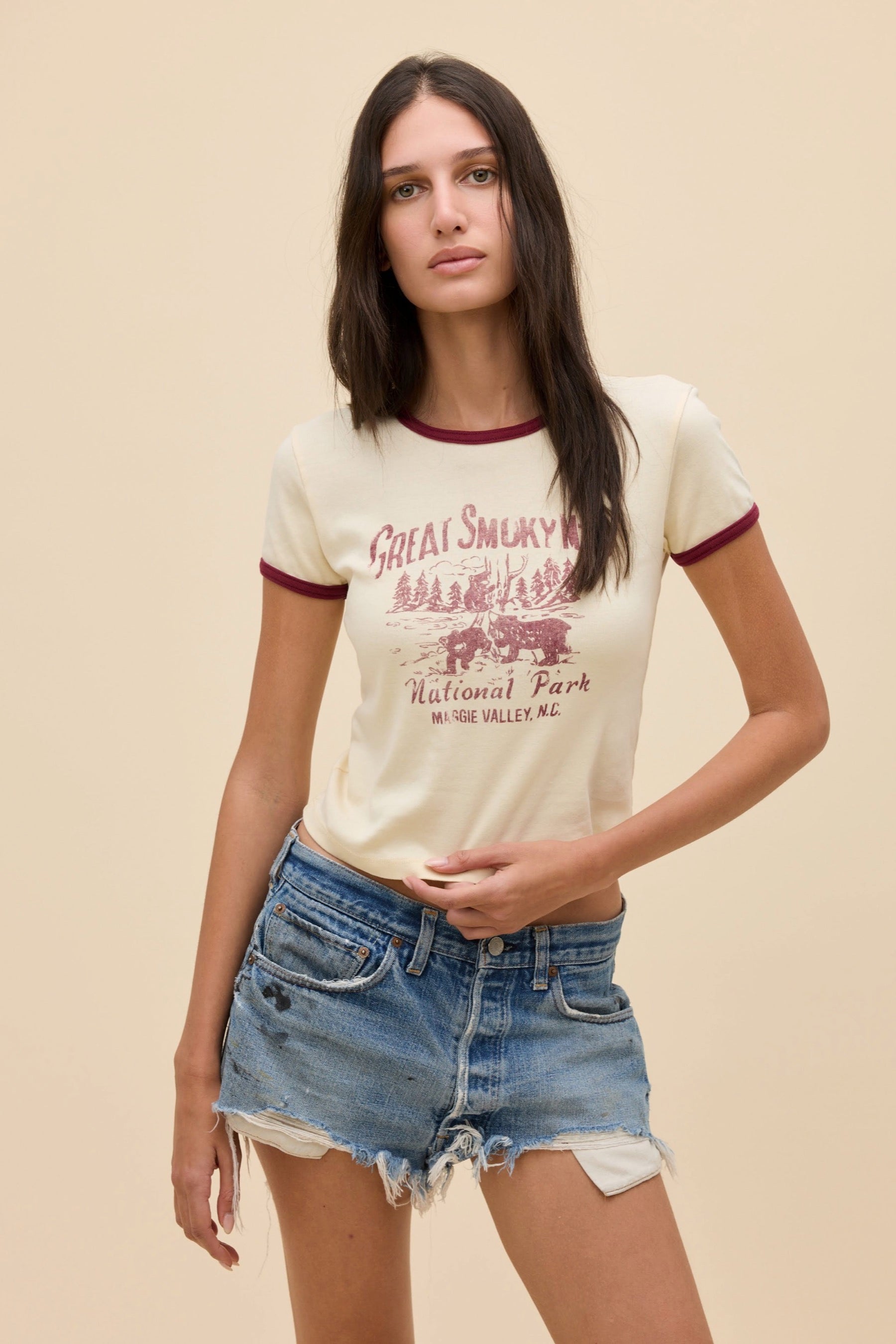 Great Smokey Mountains Ringer Tee